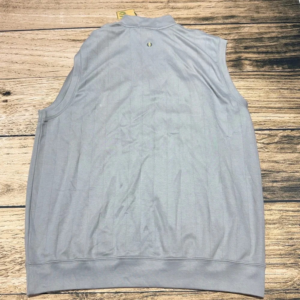 Fairway & Greene 1/4 Zip Vest Mens XXL Gray Bears Club Golf Florida NWT